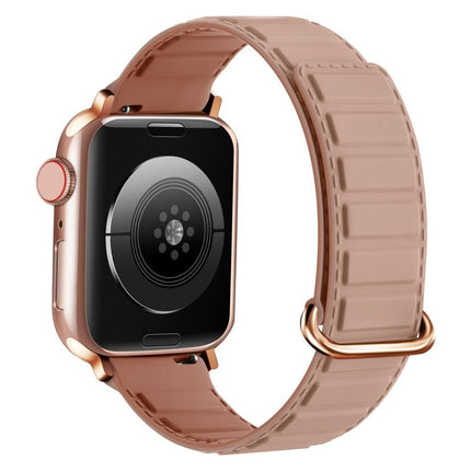 Reverse Buckle Magnetic Silicone Watch Band, For Apple Watch SE 44mm, For Apple Watch Series 6 40mm, For Apple Watch Series 6 44mm - DealBuddy