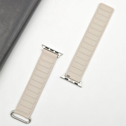 Reverse Buckle Magnetic Silicone Watch Band, For Apple Watch Series 10 46mm, For Apple Watch Series 10 42mm, For Apple Watch SE 2023 44mm - DealBuddy