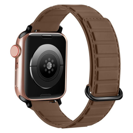 Reverse Buckle Magnetic Silicone Watch Band, For Apple Watch Series 10 46mm, For Apple Watch Series 10 42mm, For Apple Watch SE 2023 44mm - DealBuddy