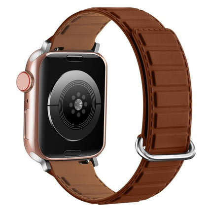 Reverse Buckle Magnetic Silicone Watch Band, For Apple Watch Series 10 46mm, For Apple Watch Series 10 42mm, For Apple Watch SE 2023 44mm - DealBuddy