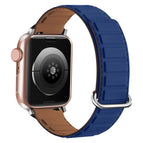 For Apple Watch Series 2 38mm / Silver Buckle Blue
