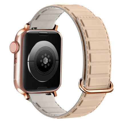 Reverse Buckle Magnetic Silicone Watch Band, For Apple Watch Series 9 41mm, For Apple Watch Ultra 49mm, For Apple Watch Series 8 41mm - DealBuddy