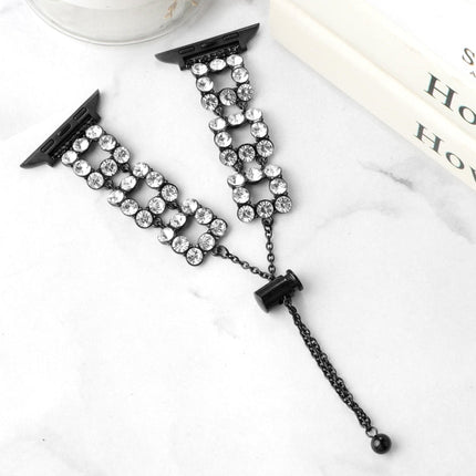 Rhinestone Metal Bracelet Watch Band, For Apple Watch SE 2023 44mm, For Apple Watch SE 2023 40mm, For Apple Watch Ultra 2 49mm, For Apple Watch Series 9 45mm, For Apple Watch Series 9 41mm, For Apple Watch Ultra 49mm, For Apple Watch Series 8 41mm     ... - DealBuddy