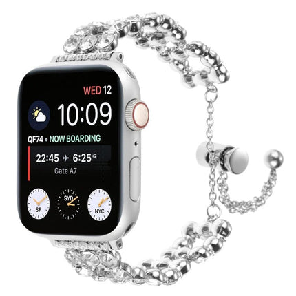 Rhinestone Metal Bracelet Watch Band, For Apple Watch SE 40mm, For Apple Watch SE 44mm, For Apple Watch Series 6 40mm, For Apple Watch Series 6 44mm, For Apple Watch Series 5 44mm, For Apple Watch Series 5 40mm, For Apple Watch Series 4 44mm           ... - DealBuddy