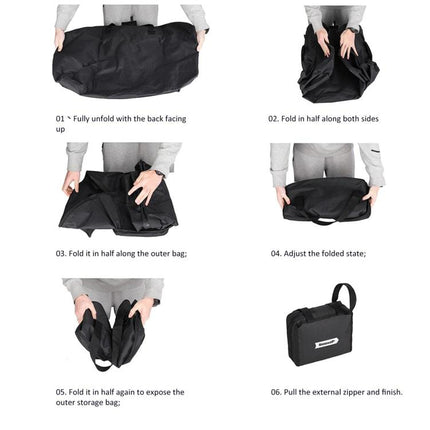 Rhinowalk RF203BK 20 - inch Folding Bicycle Waterproof Storage Bag Bicycle Handbag - DealBuddy