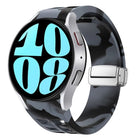 Richard Magnetic Folding Silver Buckle Silicone Watch Band, For Samsung Galaxy Watch 6 40 / 44mm, For Samsung Galaxy Watch 5 40 / 44mm, For Samsung Galaxy Watch 4 40 / 44mm - DealBuddy