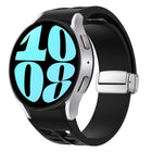 Richard Magnetic Folding Silver Buckle Silicone Watch Band, For Samsung Galaxy Watch 6 40 / 44mm, For Samsung Galaxy Watch 5 40 / 44mm, For Samsung Galaxy Watch 4 40 / 44mm - DealBuddy