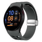 Richard Magnetic Folding Silver Buckle Silicone Watch Band, For Samsung Galaxy Watch FE 40mm, For Sansung Galaxy Watch 5 Pro Golf Edition, For Samsung Galaxy Watch 5 Golf Edition - DealBuddy