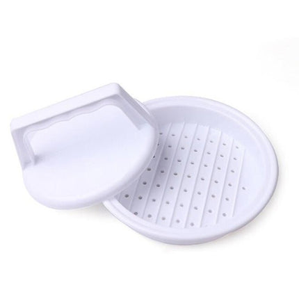 Round Shape Hamburger Press Food - Grade Plastic Hamburger Meat Beef Grill Burger Press Patty Maker Mold Mould Kitchen Tool - DealBuddy