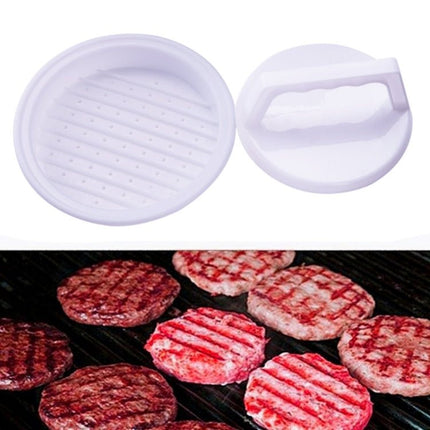Round Shape Hamburger Press Food - Grade Plastic Hamburger Meat Beef Grill Burger Press Patty Maker Mold Mould Kitchen Tool - DealBuddy