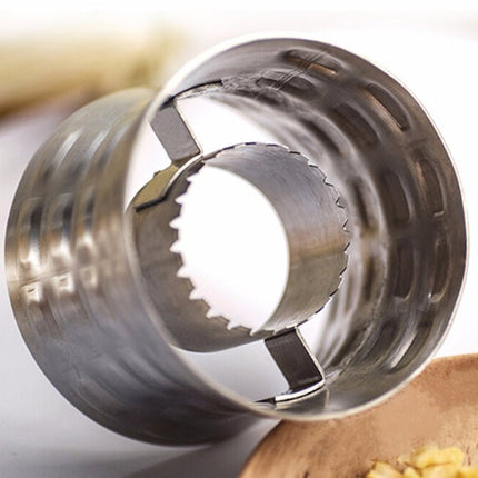 Round Shaped 304 Stainless Steel Household Corn Cutter Cob Corn Stripper Kitchen Tool - DealBuddy