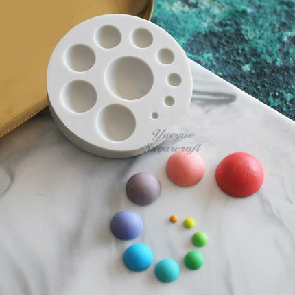Round Silicone Fondant Cake Mold DIY Baking Decoration Chocolate Tool - DealBuddy