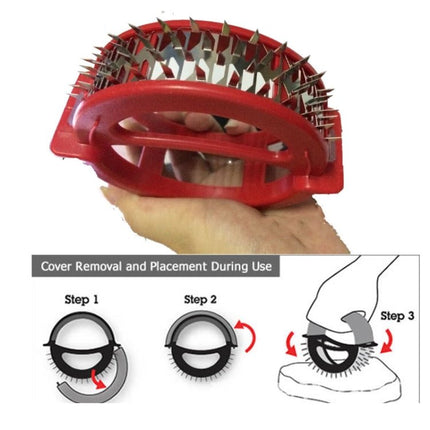 Round Stainless Steel 48 - Pin Steak Tenderizer Tendon Knife - DealBuddy