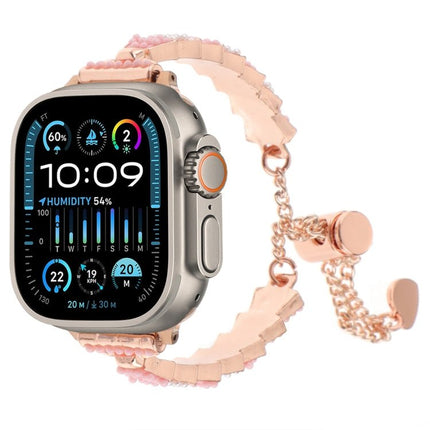 Shell Beads Chain Bracelet Metal Watch Band, For Apple Watch SE 2023 44mm, For Apple Watch SE 2023 40mm, For Apple Watch Ultra 2 49mm, For Apple Watch Series 9 45mm, For Apple Watch Series 9 41mm, For Apple Watch Ultra 49mm, For Apple Watch Series 8 41... - DealBuddy