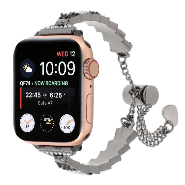 Shell Beads Chain Bracelet Metal Watch Band, For Apple Watch SE 40mm, For Apple Watch SE 44mm, For Apple Watch Series 6 40mm, For Apple Watch Series 6 44mm, For Apple Watch Series 5 44mm, For Apple Watch Series 5 40mm, For Apple Watch Series 4 44mm    ... - DealBuddy