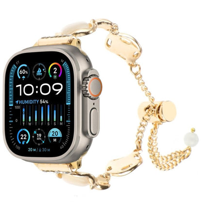 Shell Metal Chain Bracelet Watch Band, For Apple Watch SE 2023 44mm, For Apple Watch SE 2023 40mm, For Apple Watch Ultra 2 49mm, For Apple Watch Series 9 45mm, For Apple Watch Series 9 41mm, For Apple Watch Ultra 49mm, For Apple Watch Series 8 41mm    ... - DealBuddy