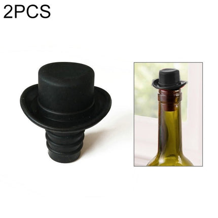 Silica Gel Top Hat Fresh Wine Corks Cruet Red Wine Stopper - DealBuddy