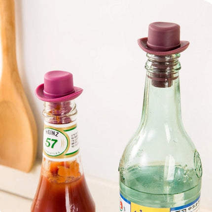 Silica Gel Top Hat Fresh Wine Corks Cruet Red Wine Stopper - DealBuddy