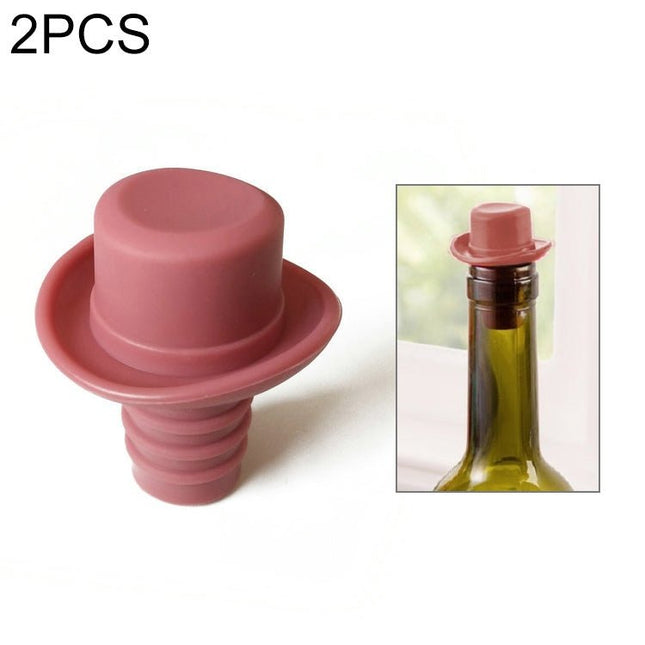 Silica Gel Top Hat Fresh Wine Corks Cruet Red Wine Stopper - DealBuddy