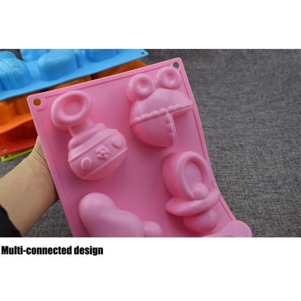 Silicone Baby Toys Shape Bakeware Mold Jelly Pudding Chocolate Cake Decoration, Random Color Delivery - DealBuddy