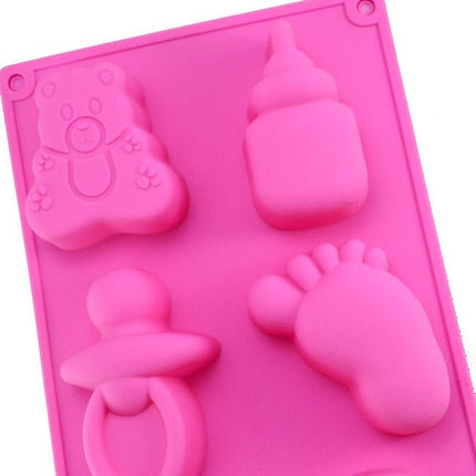 Silicone Baby Toys Shape Bakeware Mold Jelly Pudding Chocolate Cake Decoration, Random Color Delivery - DealBuddy