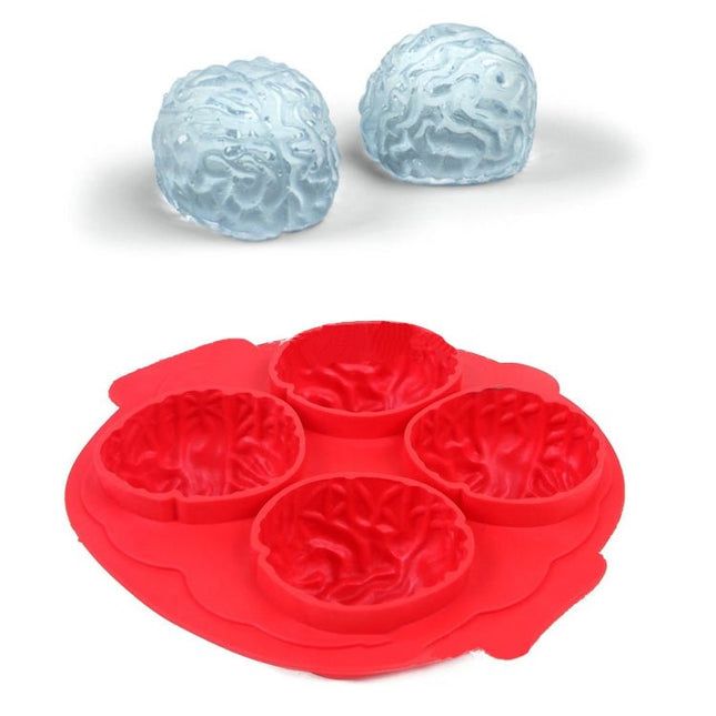 Silicone Brain Freeze Shaped Ice Cube Tray (Random Color Delivery) - DealBuddy
