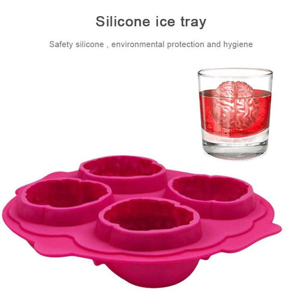 Silicone Brain Freeze Shaped Ice Cube Tray (Random Color Delivery) - DealBuddy