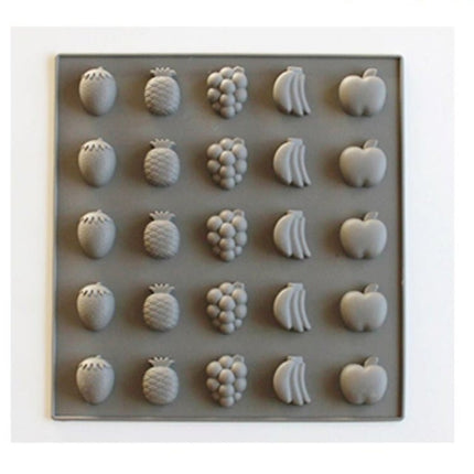 Silicone Cake Mold 25 Grid Fudge Hard Candy Silicone Biscuit Mold - DealBuddy