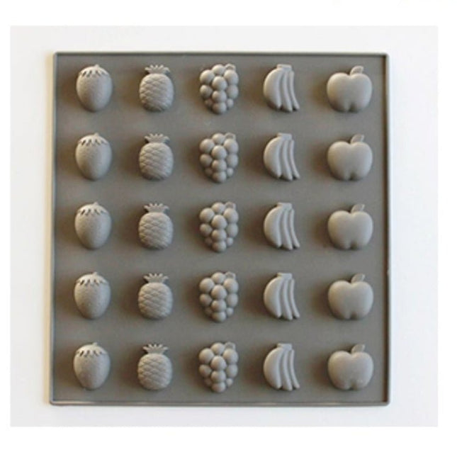 Silicone Cake Mold 25 Grid Fudge Hard Candy Silicone Biscuit Mold - DealBuddy
