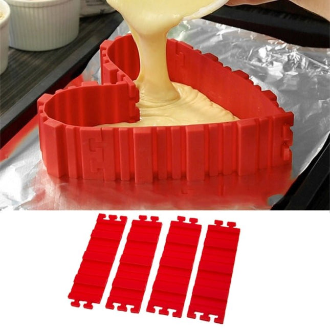 Silicone Cake Mold Baking Tools DIY Multi - shape Cake Mold Kitchen Accessories,4 PCS DIY Cake Mold - DealBuddy