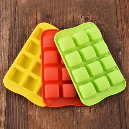 Silicone Chocolate Mold Tray Creative Geometry Shaped Ice Cube Cake decoration Mold - DealBuddy