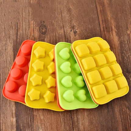 Silicone Chocolate Mold Tray Creative Geometry Shaped Ice Cube Cake decoration Mold - DealBuddy