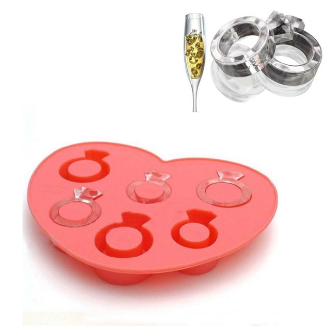 Silicone DIY Creative Ring Ice Mold Ice Box - DealBuddy