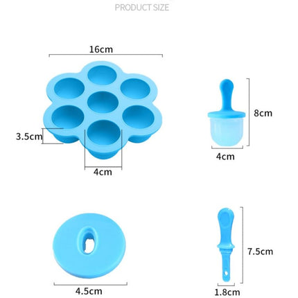 Silicone Mini Ice Pops Mold Ice Cream Ball Lolly Maker Popsicle Molds Baby DIY Food Supplement Tool - DealBuddy