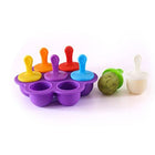 Silicone Mini Ice Pops Mold Ice Cream Ball Lolly Maker Popsicle Molds Baby DIY Food Supplement Tool - DealBuddy