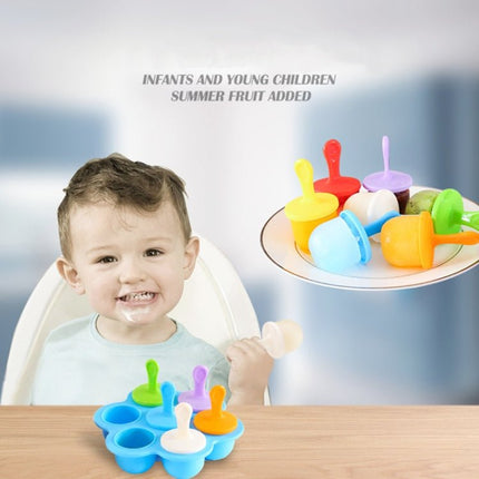 Silicone Mini Ice Pops Mold Ice Cream Ball Lolly Maker Popsicle Molds Baby DIY Food Supplement Tool - DealBuddy