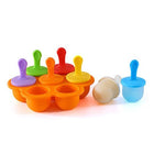 Silicone Mini Ice Pops Mold Ice Cream Ball Lolly Maker Popsicle Molds Baby DIY Food Supplement Tool - DealBuddy