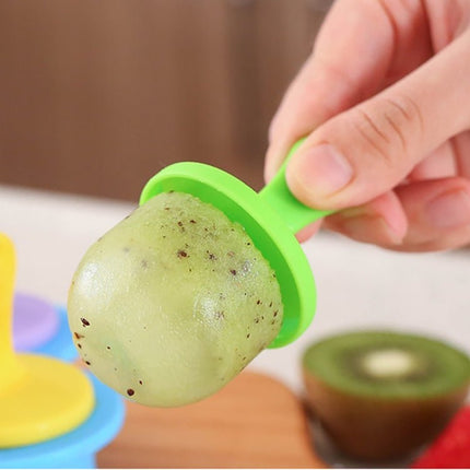 Silicone Mini Ice Pops Mold Ice Cream Ball Lolly Maker Popsicle Molds Baby DIY Food Supplement Tool - DealBuddy