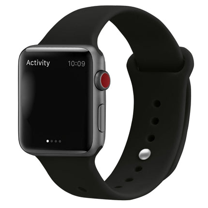 Silicone Replacement Strap Watchband For Apple Watch Series, 7 41mm / 6 & SE & 5 & 4 40mm / 3 & 2 & 1 38mm, 7 45mm / 6 & SE & 5 & 4 44mm / 3 & 2 & 1 42mm - DealBuddy
