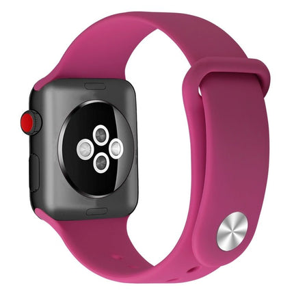 Silicone Replacement Strap Watchband For Apple Watch Series, 7 41mm / 6 & SE & 5 & 4 40mm / 3 & 2 & 1 38mm, 7 45mm / 6 & SE & 5 & 4 44mm / 3 & 2 & 1 42mm - DealBuddy
