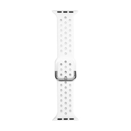 Silicone Replacement Watchband For Apple Watch Series, 7 45mm / 6 & SE & 5 & 4 44mm / 3 & 2 & 1 42mm - DealBuddy