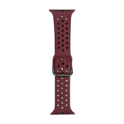 Silicone Replacement Watchband For Apple Watch Series, 7 45mm / 6 & SE & 5 & 4 44mm / 3 & 2 & 1 42mm - DealBuddy