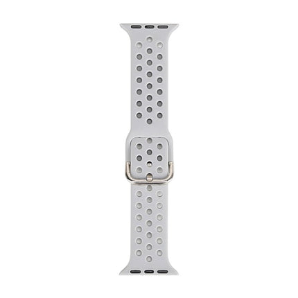 Silicone Replacement Watchband For Apple Watch Series, 7 45mm / 6 & SE & 5 & 4 44mm / 3 & 2 & 1 42mm - DealBuddy