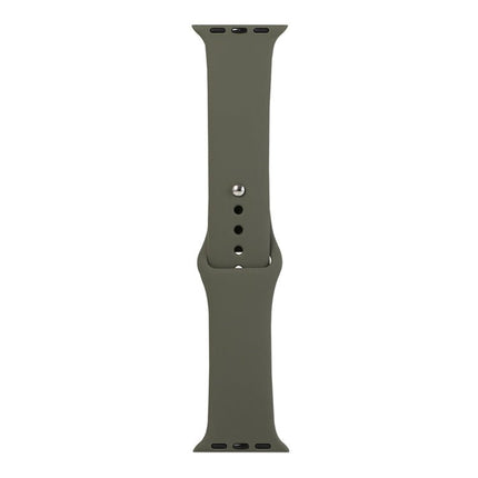 Silicone Watch Replacement Strap, Long Section (Men), For Apple Watch Series 8&7 41mm / SE 2&6&SE&5&4 40mm / 3&2&1 38mm, For Apple Watch Ultra 49mm / Series 8&7 45mm / SE 2&6&SE&5&4 44mm / 3&2&1 42mm - DealBuddy
