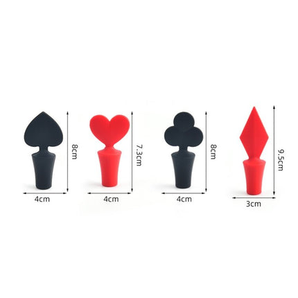 Silicone Wine Stopper Poker Series Wine Stopper - DealBuddy