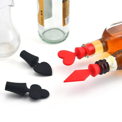 Silicone Wine Stopper Poker Series Wine Stopper - DealBuddy