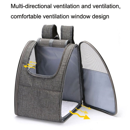 SJBB11 Pets Outing Breathable Package, Grey, Blue, Red Red Side, Black Blue Side - DealBuddy
