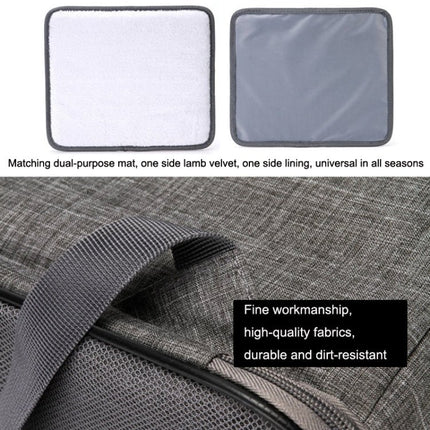 SJBB11 Pets Outing Breathable Package, Grey, Blue, Red Red Side, Black Blue Side - DealBuddy