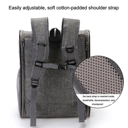 SJBB11 Pets Outing Breathable Package, Grey, Blue, Red Red Side, Black Blue Side - DealBuddy