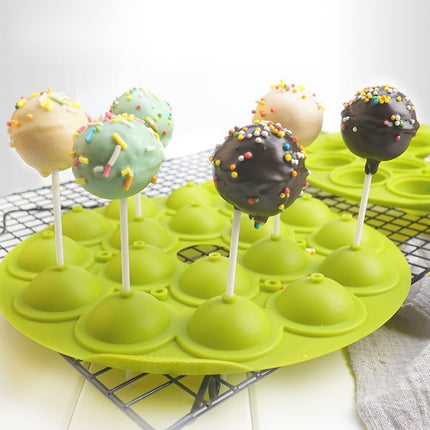 Small 18 Grid Silicone Starry Sky Lollipop DIY Cake Mold Baking Tools Kitchen Supplies Color Random Delivery - DealBuddy